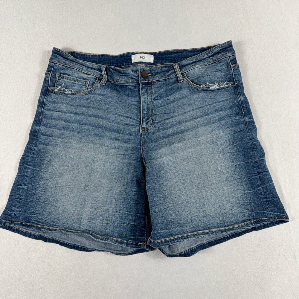 BKE Denim Payton Shorts Medium Wash Stretch Casual Mens 36‎